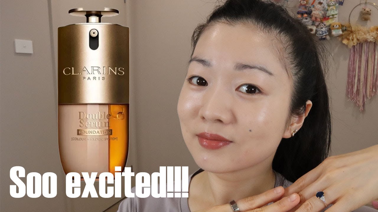 Свежие новости! Тональный крем Clarins Double Serum Foundation | Тест на стойкость.