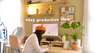 Cozy Productive Vlog | Making & Designing Our Own CozyChubs Candles! 🕯
