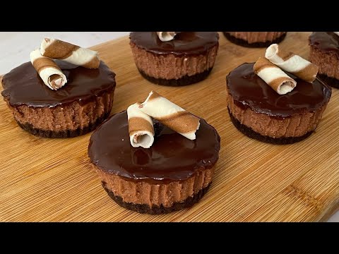 No Bake Mini Nutella Cheesecake With Homemade Cream Cheese |NO OVEN, NO GELATIN, Nutella Cheesecake | Anyone Can Cook with Dr.Alisha