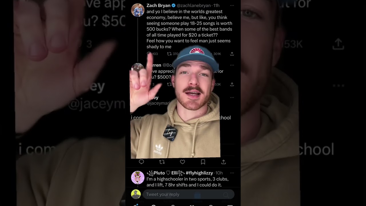 Zach Bryan tells his fans what a &ldquo;fair price&rdquo; for a concert ticket is