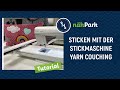 Sticken mit der stickmaschine  kordelstickerei