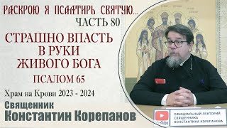 Часть 80 цикла бесед иерея Константина Корепанова 