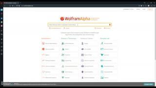 screen-cast on wolframalpha
