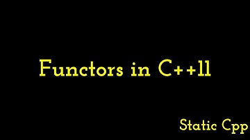Functors/Function objetcs | C++11 Concepts