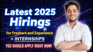 IT Jobs & Internships 2025 💼 | DevOps, Software Engineer, Data Science, QA Analyst Hiring 🚀