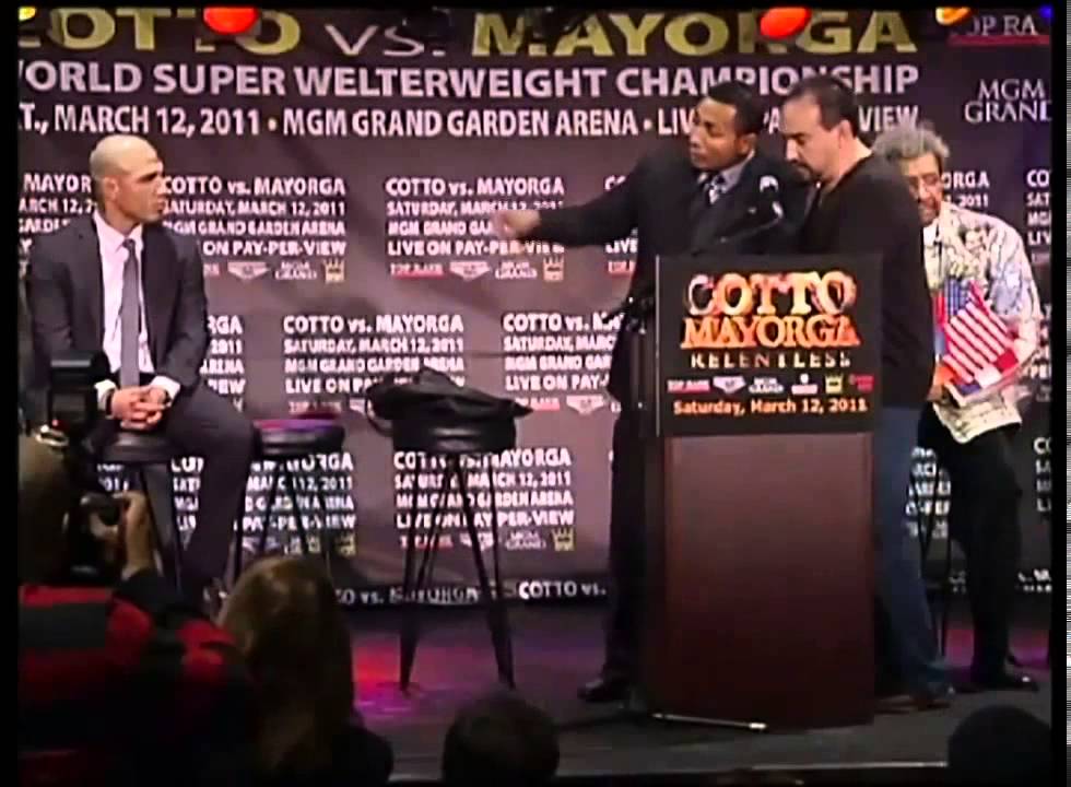 COTTO VS MAYORGA DISCUTEN