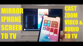 How to iphone screen mirroring to TV and cast zoom meeting from iphone to TV