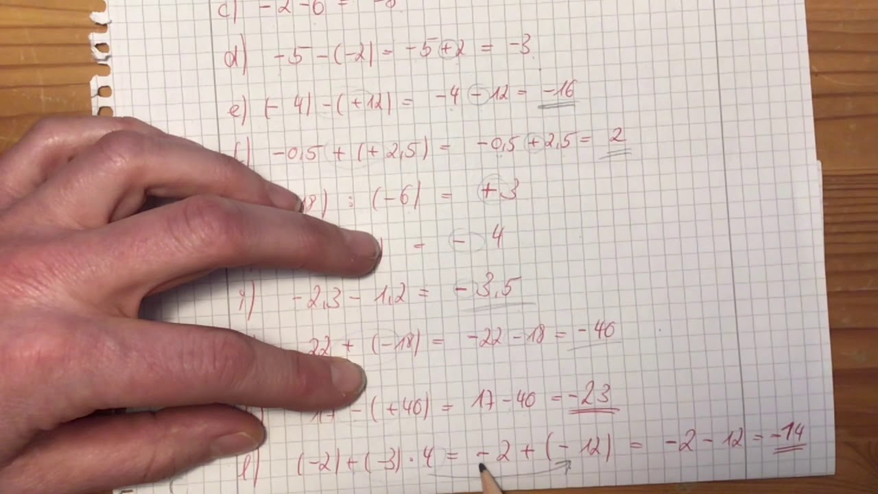 Berichtigung der 3. Klassenarbeit