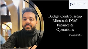 Budget control setup in Microsoft Dynamics 365 Finance and operations