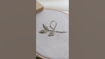 Metallic thread embroidery