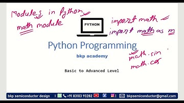 18 how to work with module (math) in Python training