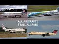 All aircrafts stall alarms