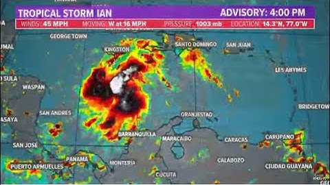 Tropical Storm Ian Update: Forecast path, satellite image and spaghetti models