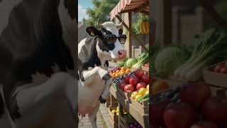 Funny Cow Goes Shopping Like a Human 😂🐄 | AI Viral Farm Comedy
