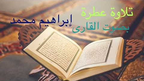 تلاوة عطرة من سورة فاطر للقارى ابراهيم محمد