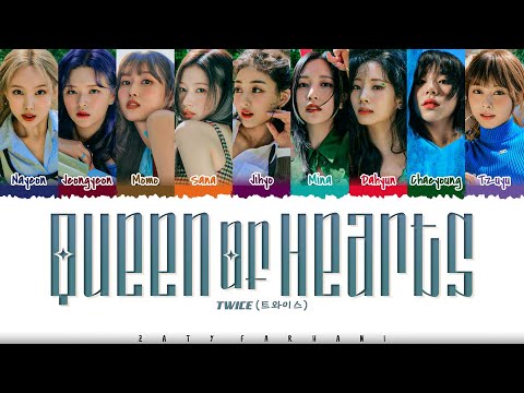 TWICE - 'Queen of Hearts' Lyrics [Color Coded_Eng]