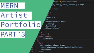 CRUD Tutorial using the MERN Stack - Portfolio Website - Custom Form Component | Part 13