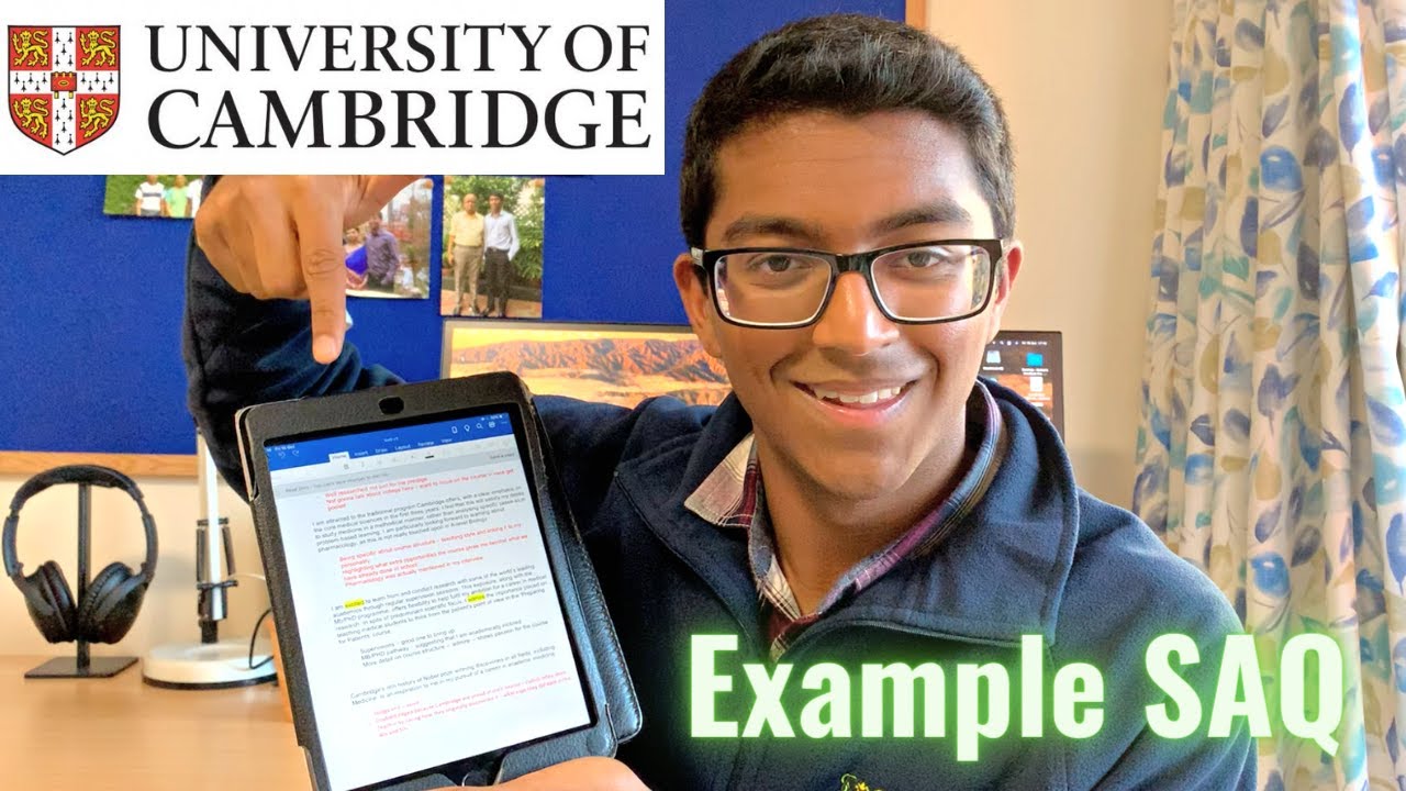 cambridge saq additional personal statement