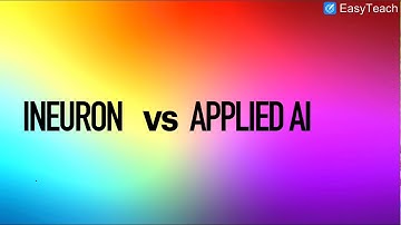 Affordable AI by iNeuron or Applied AI? Which one to choose? (An AI approach)