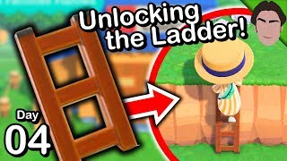 How to Unlock the Ladder! Animal Crossing New Horizons Gameplay #4