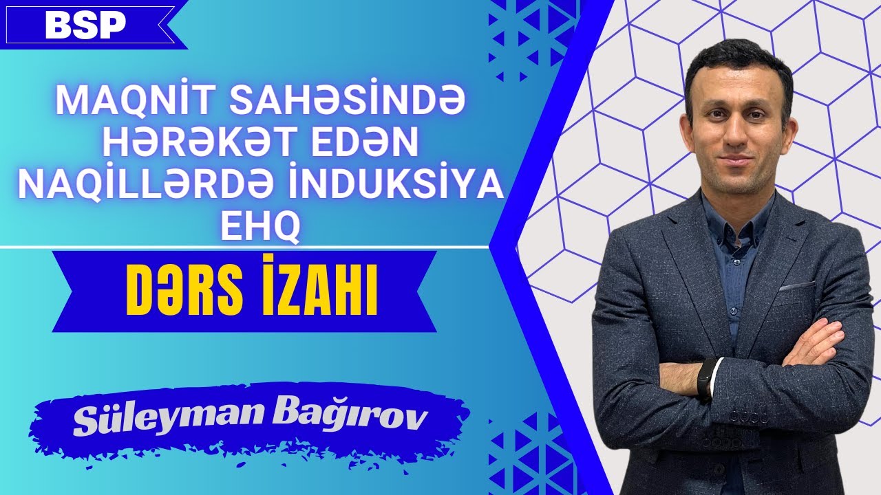 Maqnit sahəsində hərəkət edən naqillərdə induksiya ehq.