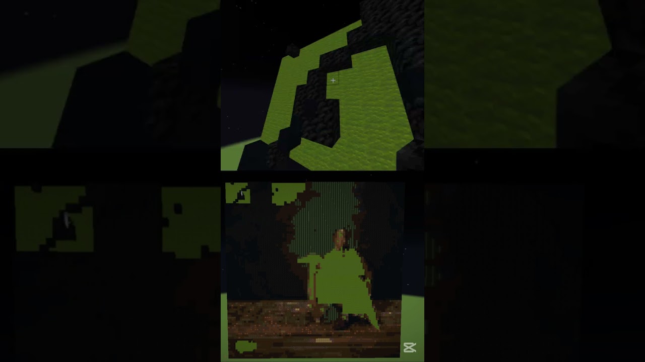 I built "Alligator Bites Never Heal" by Doechii in MINECRAFT  #minecraft #pixelartist #doechii