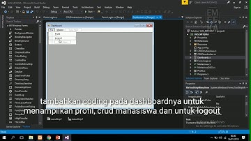 FORM LOGIN DAN CRUD DENGAN C# DI VISUAL STUDIO 2015 OLEH FIQIH KHAERUL