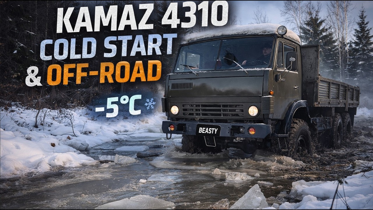 KAMAZ 6x6 Cold Start & Frozen Drive | Real MudRunner Experience