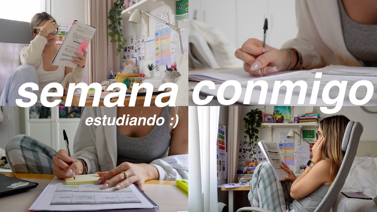 Una semana conmigo estudiando para los exámenes