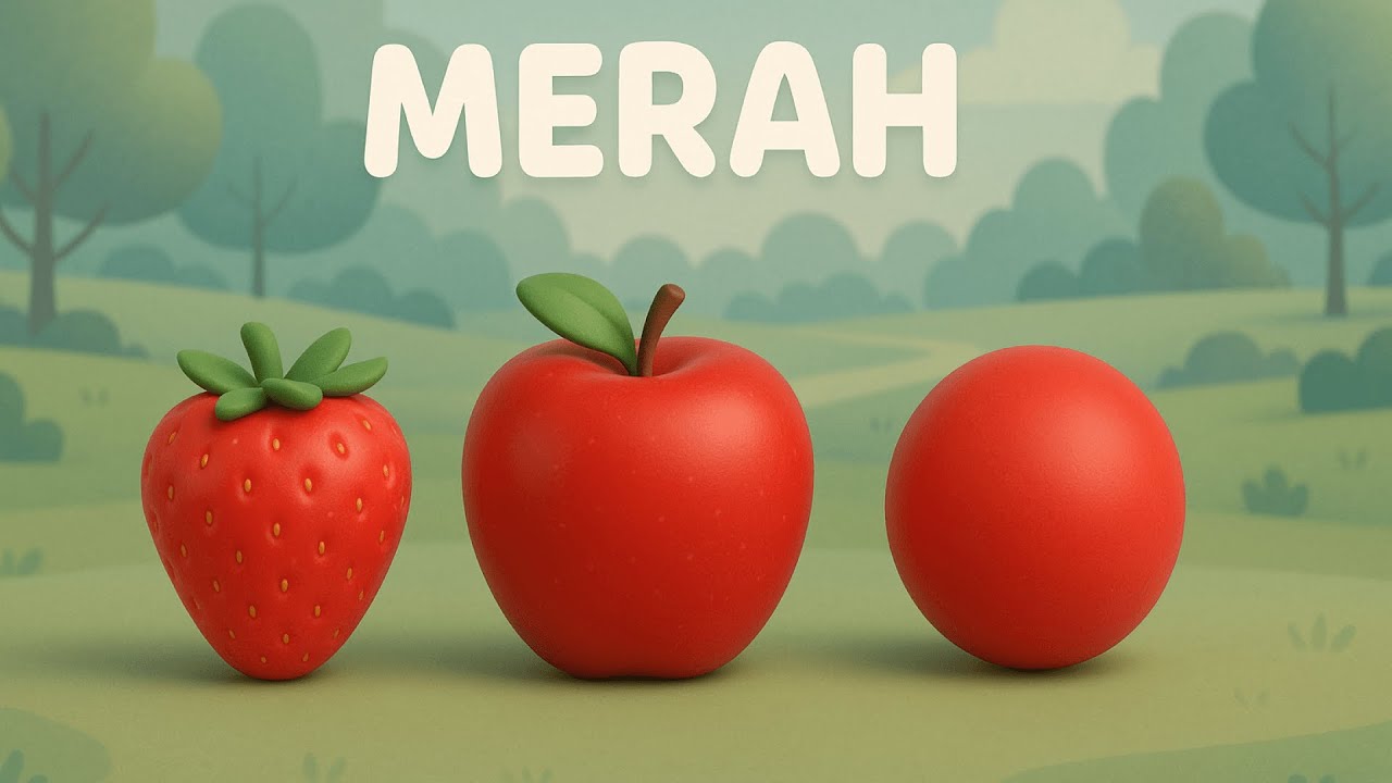 Belajar Warna MERAH & Benda Sekitar | Video Edukasi Balita | Taz Mini Kids