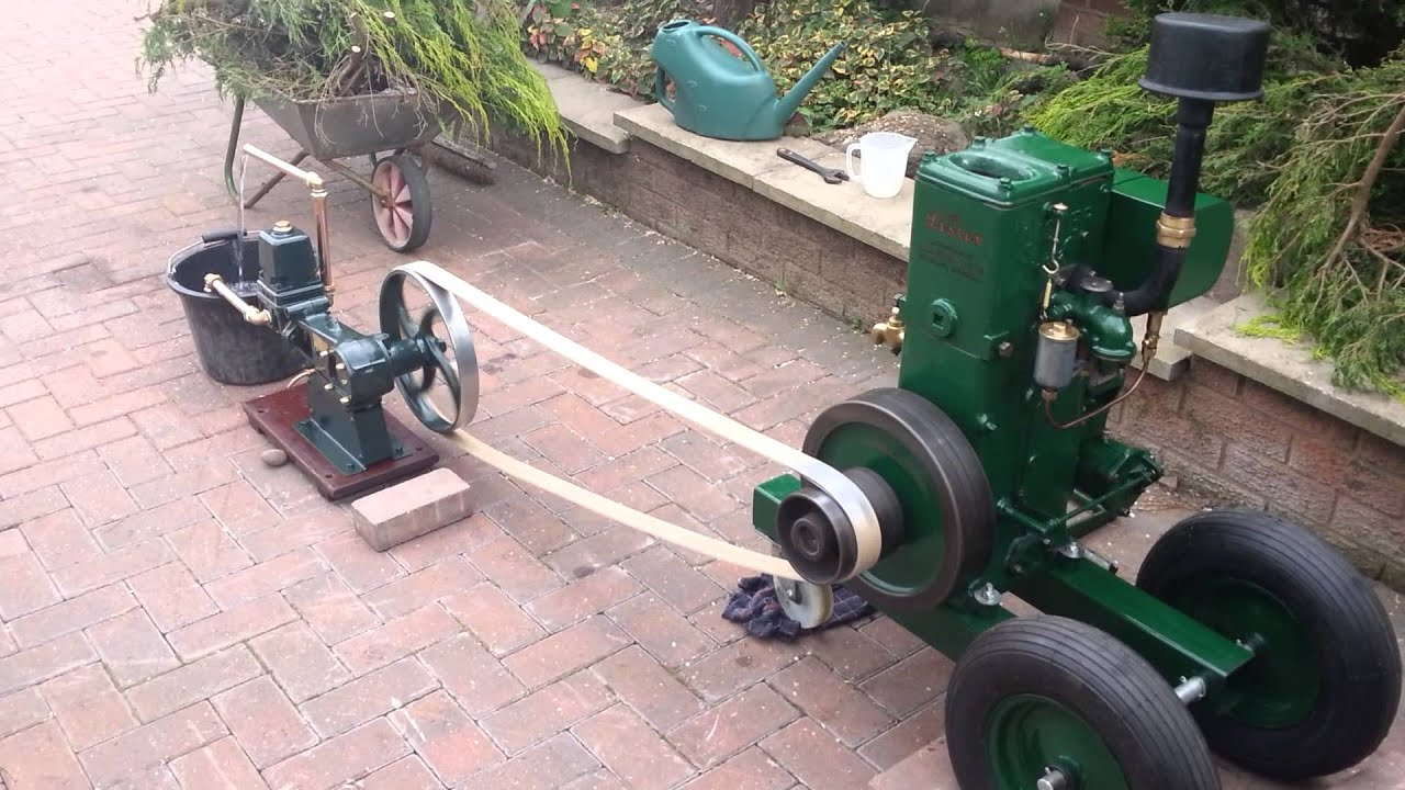 Lister d 2hp with stuart turner water pump YouTube