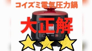 コイズミの電気圧力鍋！買って大正解でした！＃電気圧力鍋