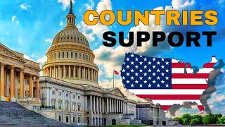 🇺🇲 Top 10 Countries that Support United States of America | Includes UK Canada India | Yellowstats