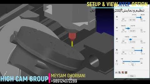 RTCP OPTION ON 5 AXIS CNC MACHINE