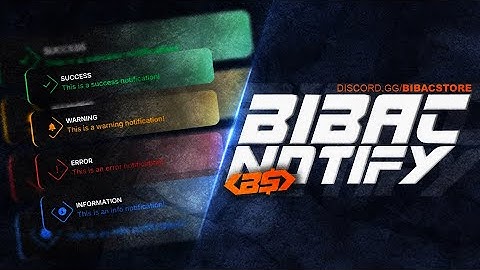 Bibac Store | Notify System - Showcase & Overview