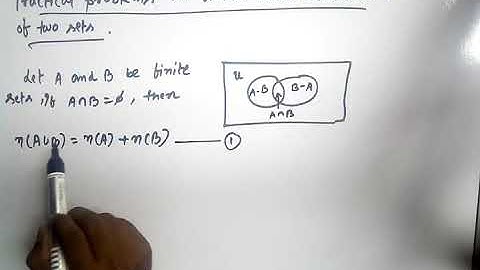 PRACTICAL PROBLEMS ON UNION AND INTERSECTION OF TWO SET | SET THEORY | NCERT BOOK | CLASS 11