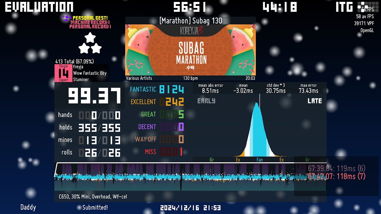 [ITG] [Marathon] Subag (Level 14 Stamina) 1 Miss - YouTube