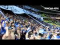 Millonarios vs santa fe  desde las tribunas  blue rain