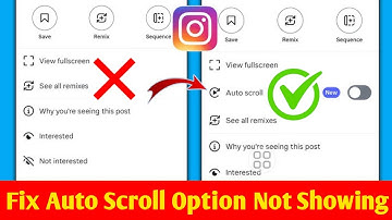 Instagram Reels Auto Scroll Option Not Showing 2025| How to Fix Instagram Auto Scroll Not Showing
