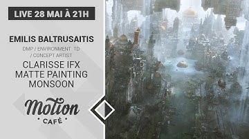 Live #17 - Clarisse iFX - Matte Painting Monsoon - Emilis Baltrusaitis [EN]