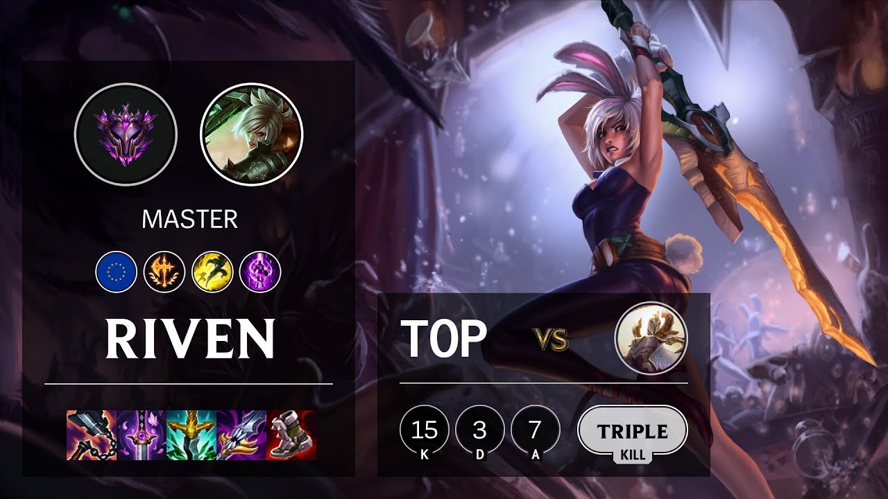 Riven Top vs Kayle - EUW Master Patch 11.24b