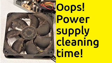 Reinig de voeding van uw pc