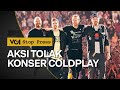 Live situasi terkini aksi unjuk rasa tolak konser coldplay di gbk jakarta