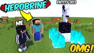 I Summoned ENTITY 303 VS HEROBRINE In MINECRAFT || TROLLING MY BROTHER #7