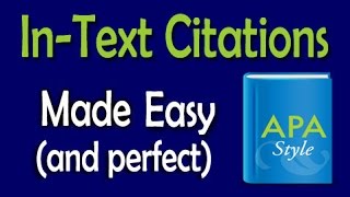 APA In-Text Citations Made Easy