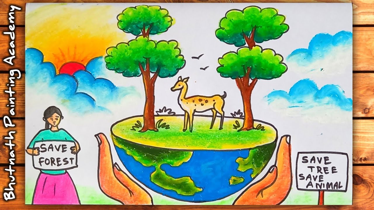 World wildlife day drawing/animal day drawing/Preserve our wildlife Drawing/ save nature d… | Wildlife day, Save wildlife poster painting, Save wildlife  poster ideas