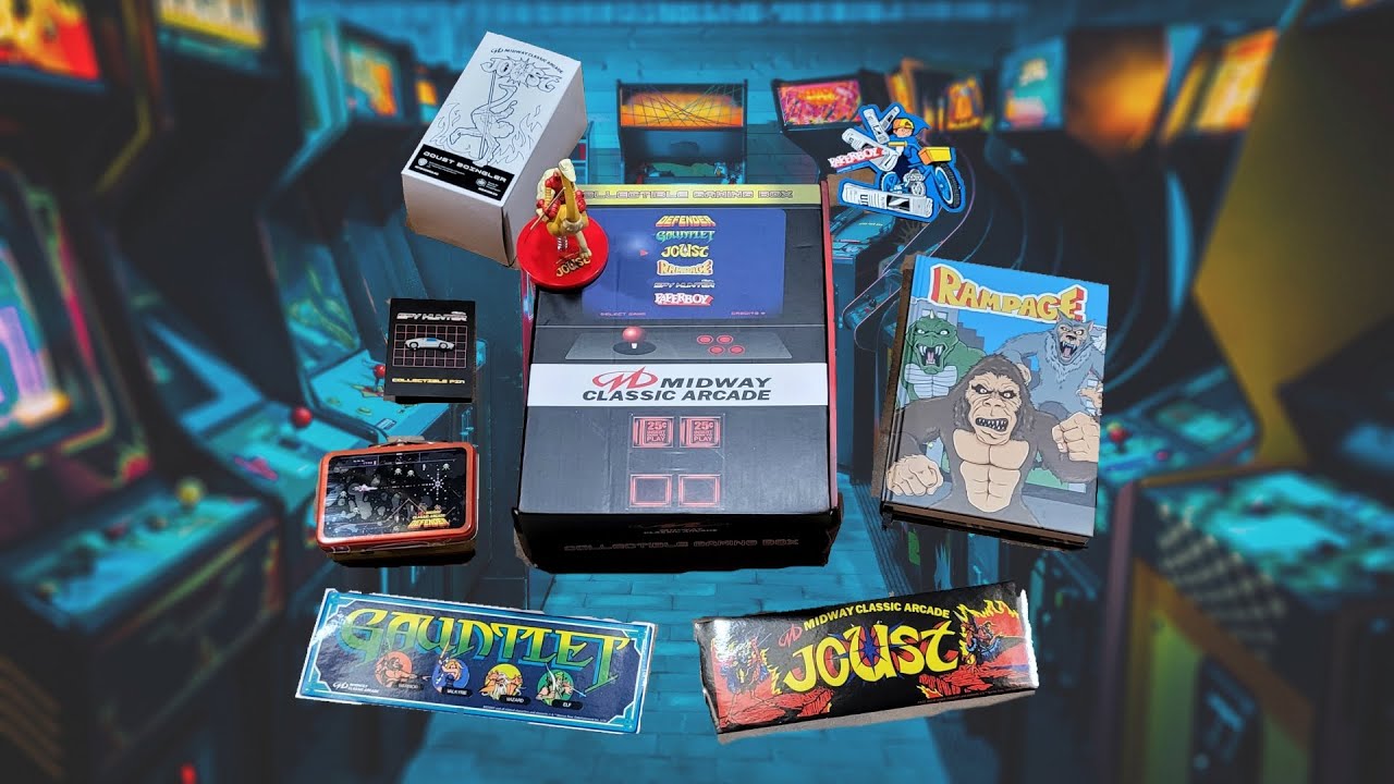 2018) Midway Classic Arcade Retro Gaming Loot : Atari Games - YouTube