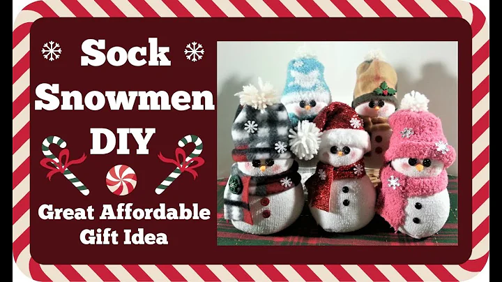 Sock Snowmen Diy Great Gift Idea or Decoration  Really Easy