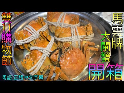 【廣州】雙11購物節/馬雲牌大閘蟹開箱/粵語 正體中文字幕+CC字幕/Current situation in Canton,China