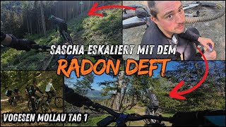 Radon Deft 9.0 und Sascha am eskalieren I Enduro in Mollau/Vogesen Tag 1